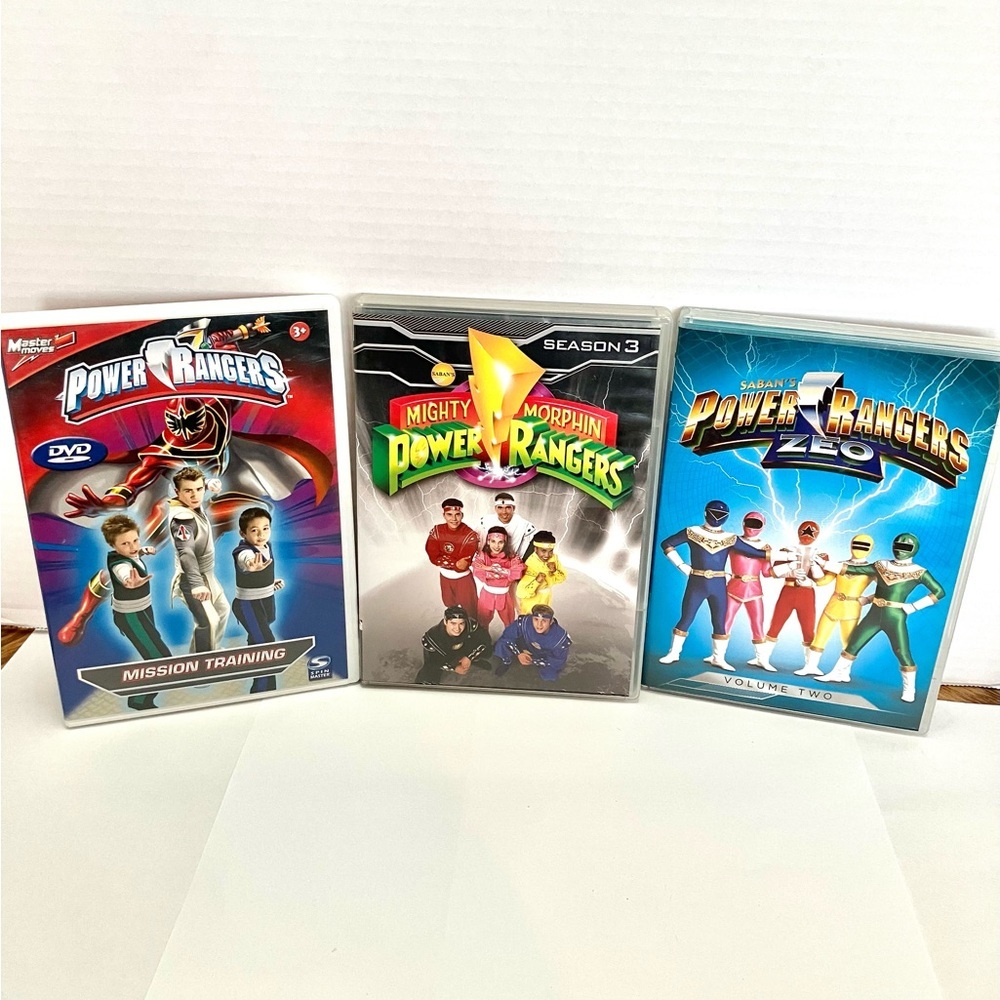 Power Rangers Assorted DVD’s Lot(3) Tested Work Read